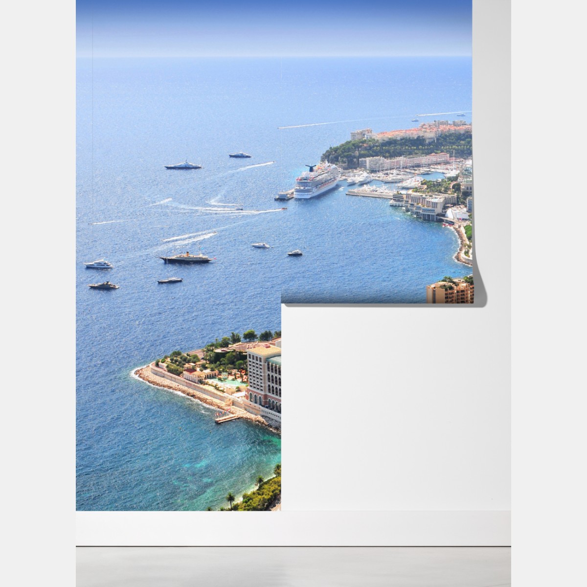 Fototapeta słoneczna panorama nadmorskiego miasta – Wallissimo® Fototapeta słoneczna panorama nadmorskiego miasta – Wallissimo®