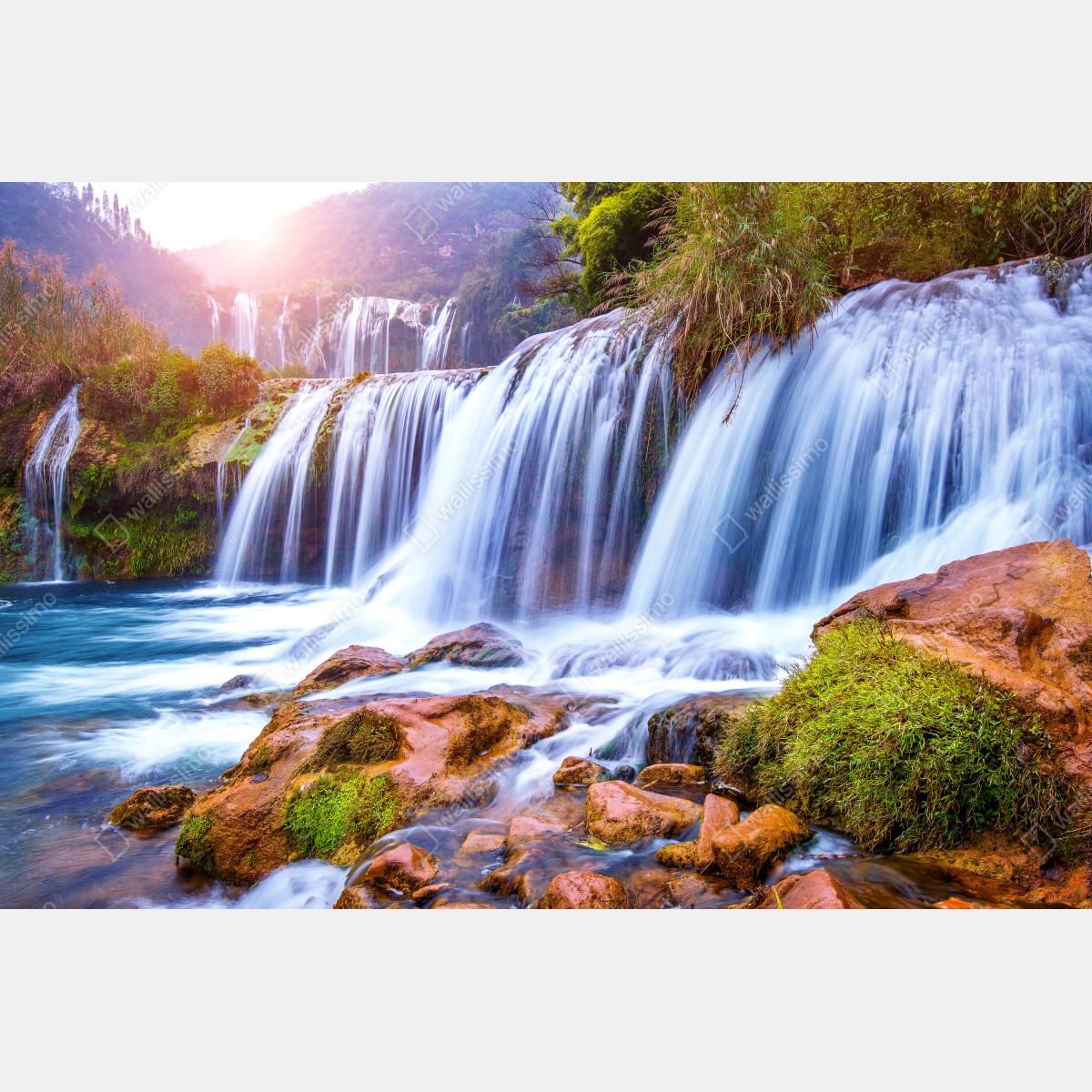 Fototapeta Jiulong wodospad w Luoping, Chiny – Wallissimo® Fototapeta Jiulong wodospad w Luoping, Chiny – Wallissimo®