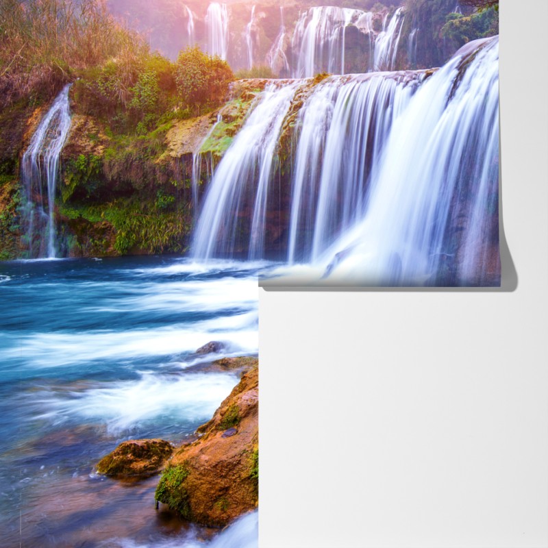 Fototapeta Jiulong wodospad w Luoping, Chiny – Wallissimo® Fototapeta Jiulong wodospad w Luoping, Chiny – Wallissimo®