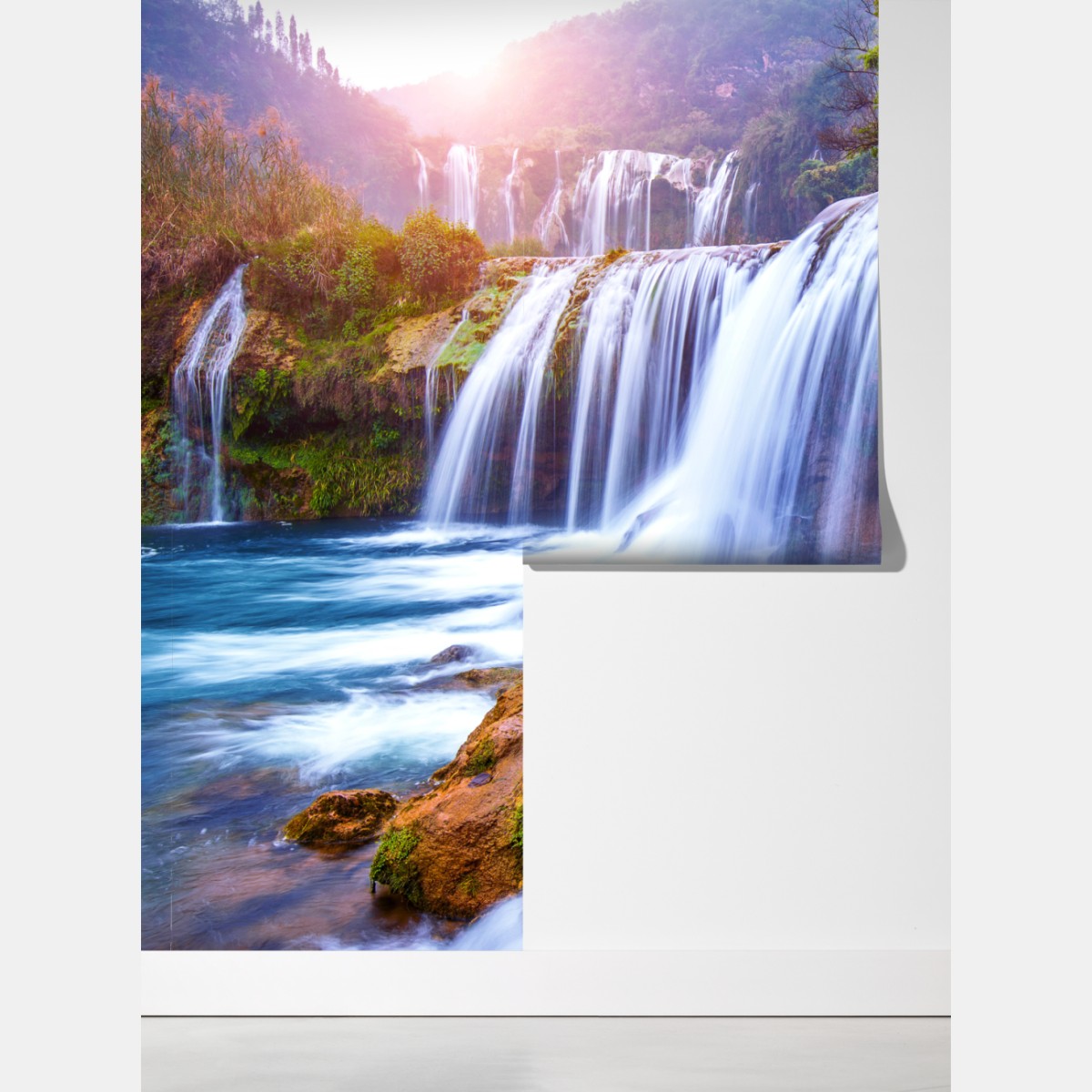 Fototapeta Jiulong wodospad w Luoping, Chiny – Wallissimo® Fototapeta Jiulong wodospad w Luoping, Chiny – Wallissimo®