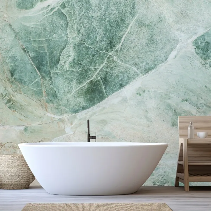 Fototapeta zielona marmurowa faktura abstrakcyjna