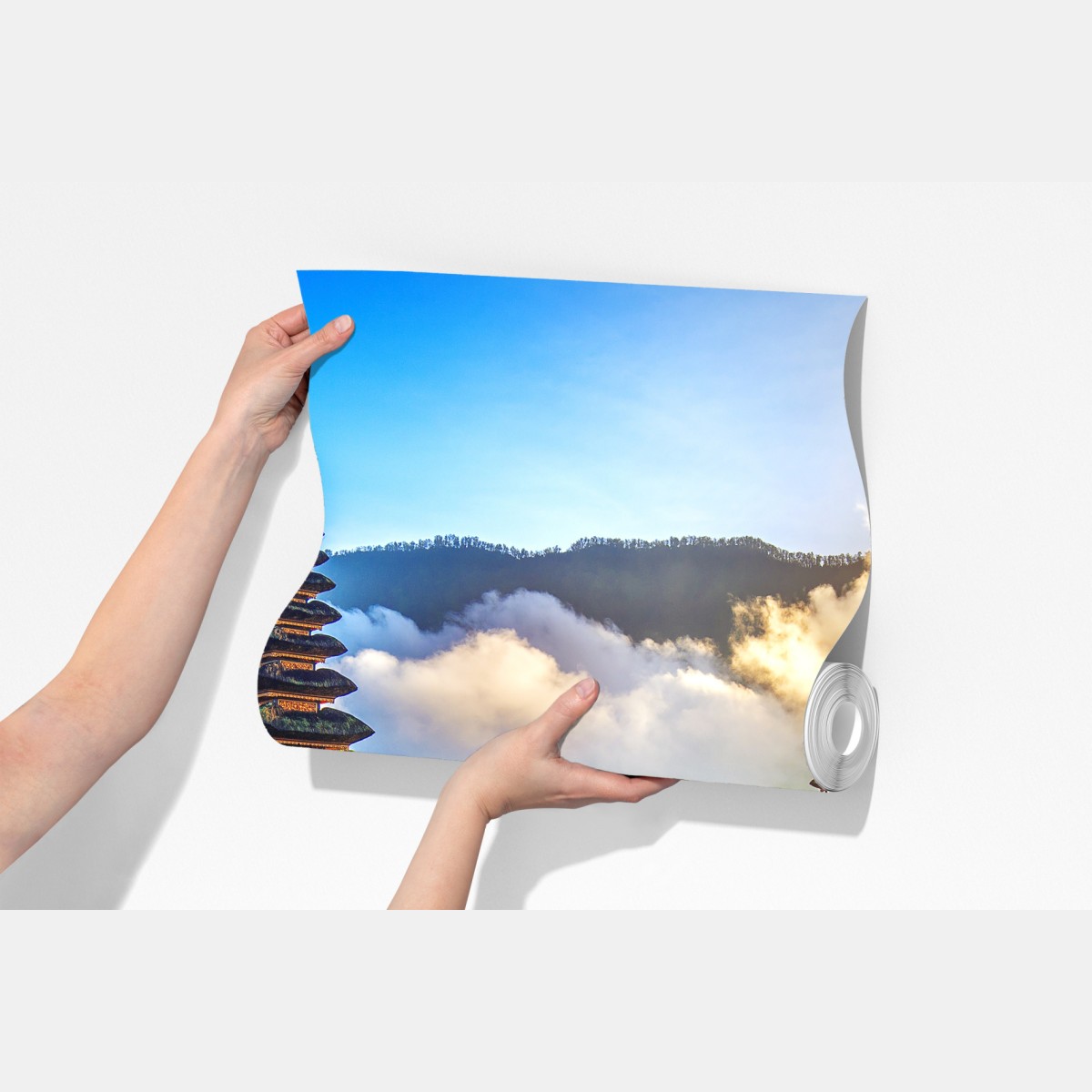 Fototapeta Pura Ulun Danu Bratan o wschodzie słońca – Wallissimo® Fototapeta Pura Ulun Danu Bratan o wschodzie słońca – Wallissimo®