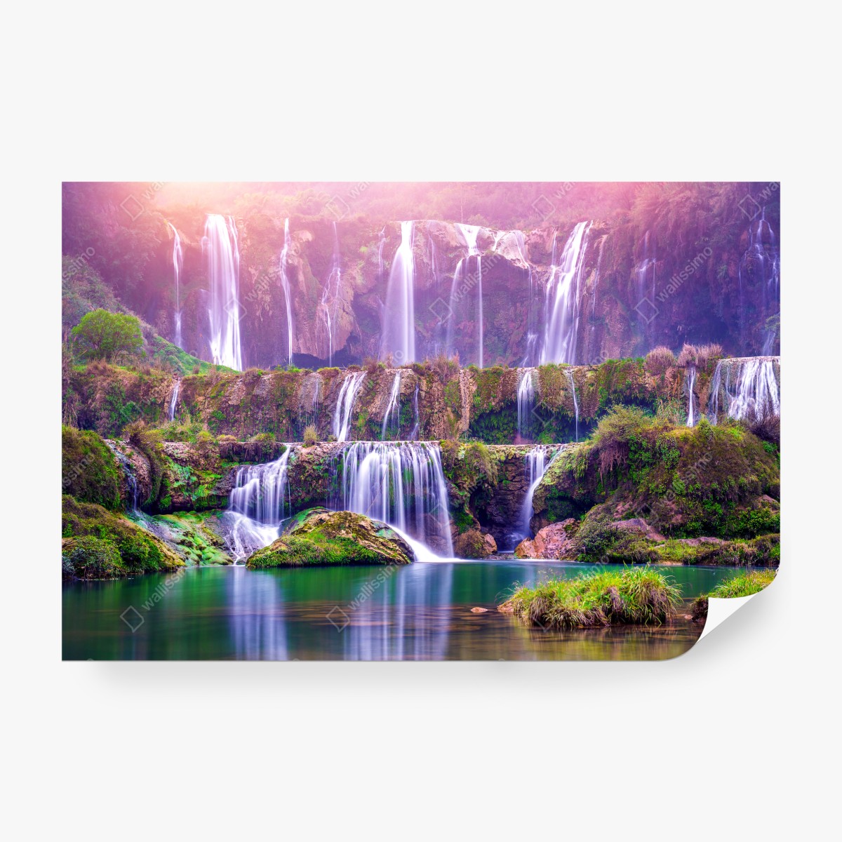 Fototapeta spokojny wodospad Jiulong w Luoping, Chiny – Wallissimo® Fototapeta spokojny wodospad Jiulong w Luoping, Chiny – Wallissimo®