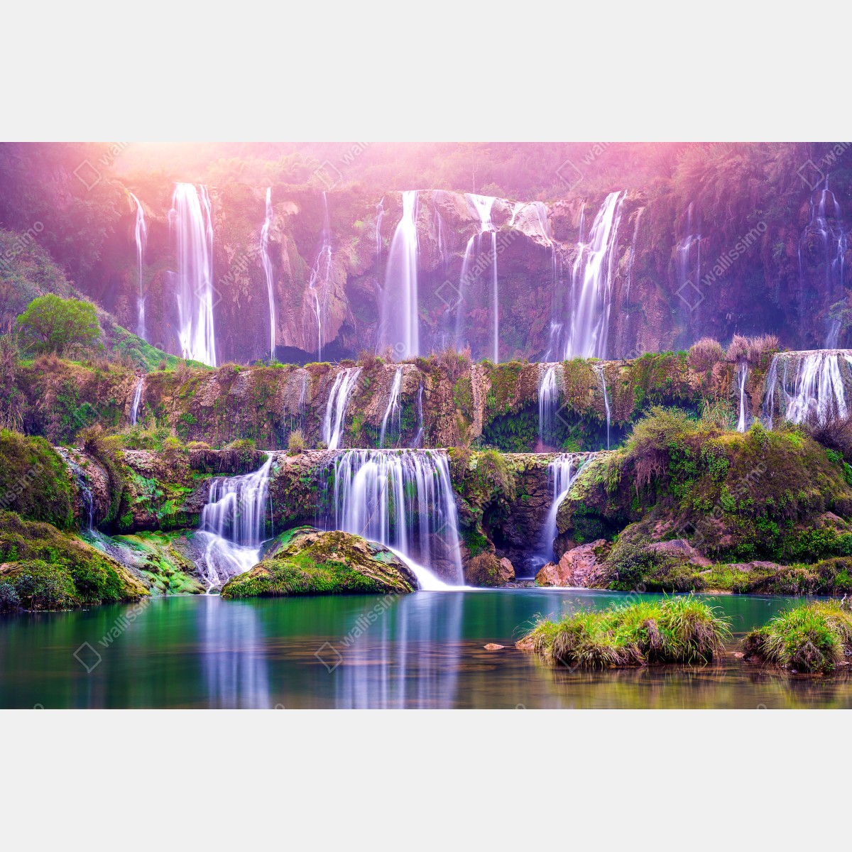 Fototapeta spokojny wodospad Jiulong w Luoping, Chiny – Wallissimo® Fototapeta spokojny wodospad Jiulong w Luoping, Chiny – Wallissimo®