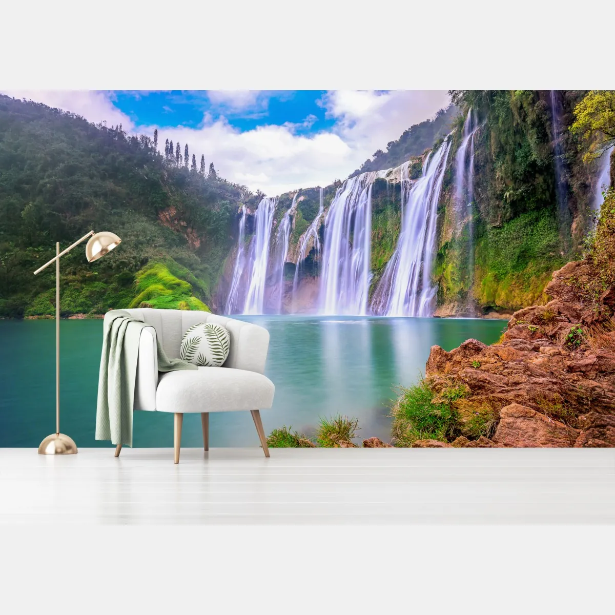 Fototapeta wodospad Jiulong w Luoping – Wallissimo® Fototapeta wodospad Jiulong w Luoping – Wallissimo®