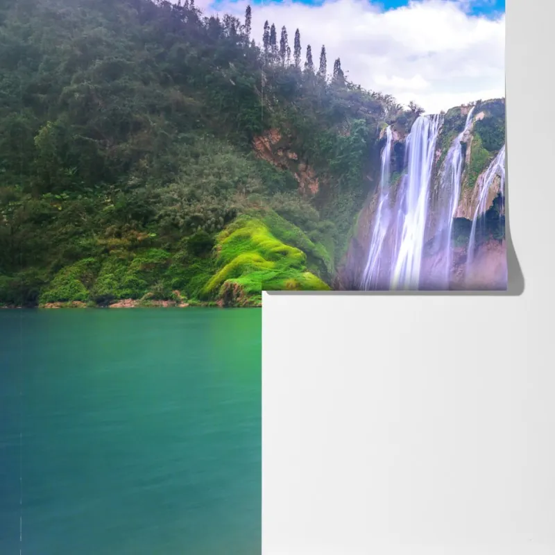 Fototapeta wodospad Jiulong w Luoping – Wallissimo® Fototapeta wodospad Jiulong w Luoping – Wallissimo®