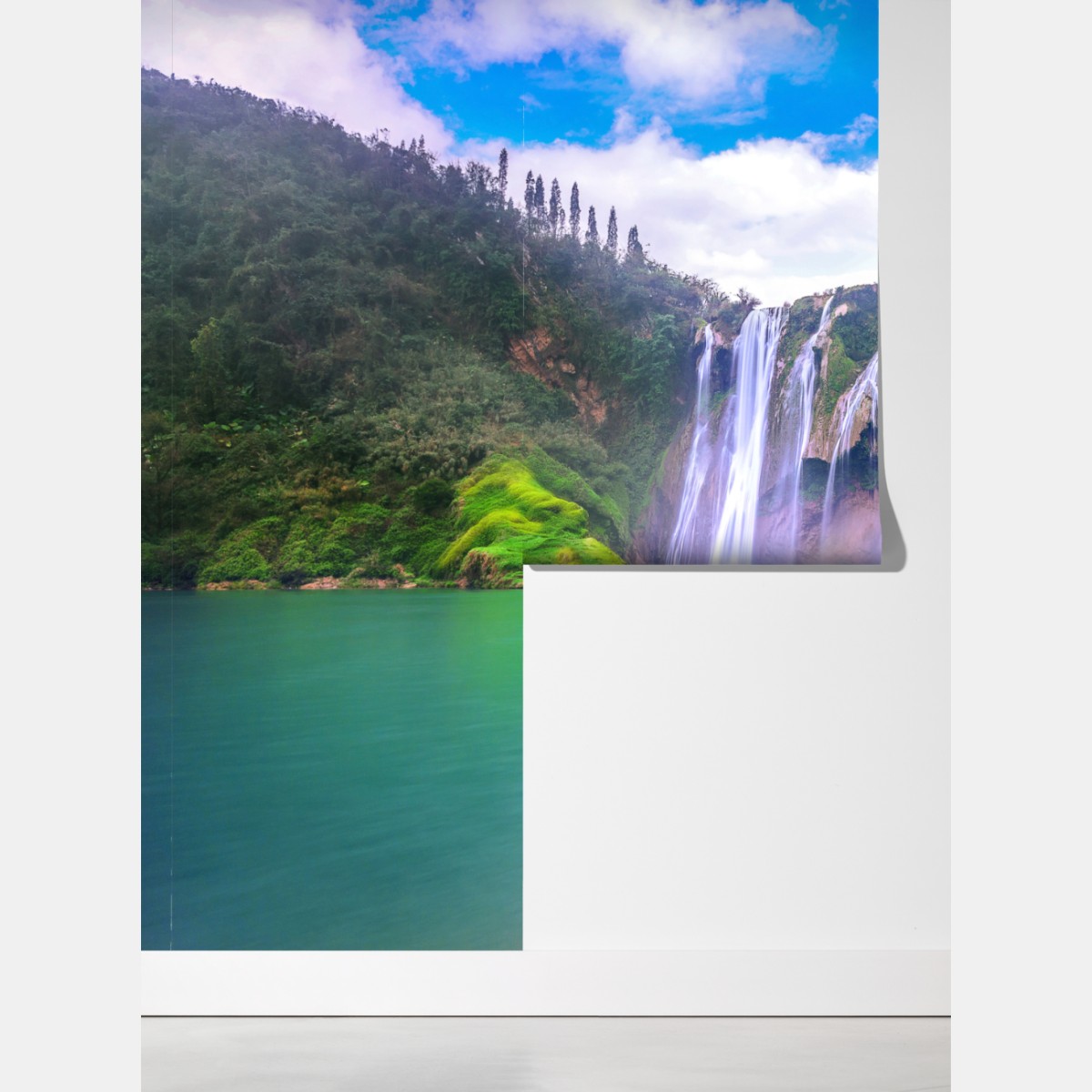 Fototapeta wodospad Jiulong w Luoping – Wallissimo® Fototapeta wodospad Jiulong w Luoping – Wallissimo®