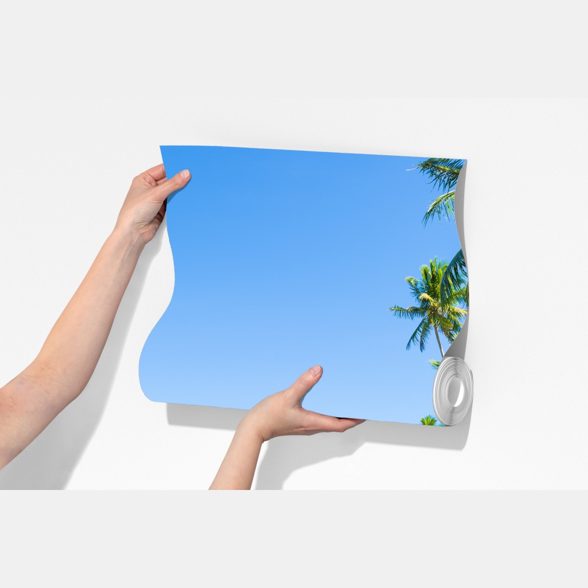 Fototapeta tropikalna plaża z palmami – Wallissimo® Fototapeta tropikalna plaża z palmami – Wallissimo®