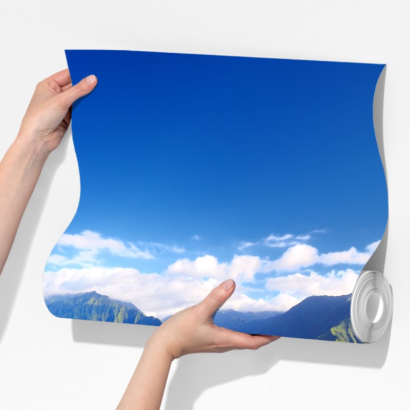 Fototapeta panorama tropikalnego wybrzeża z lotu ptaka – Wallissimo® Fototapeta panorama tropikalnego wybrzeża z lotu ptaka – Wallissimo®