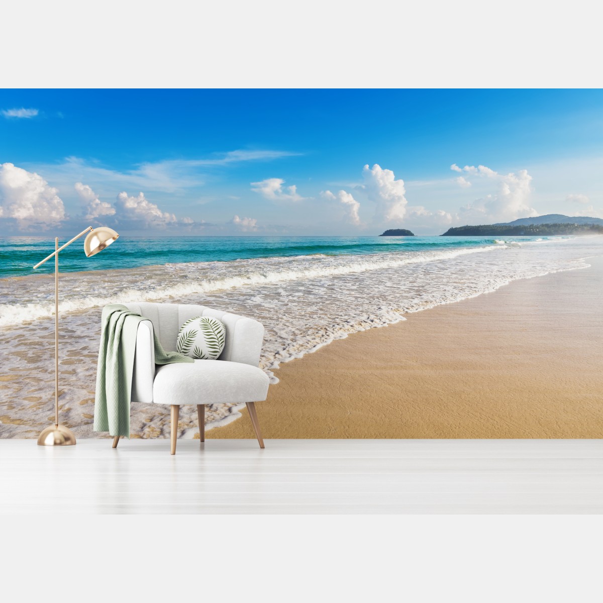 Wall mural Karon beach, Phuket: tranquil sea vista