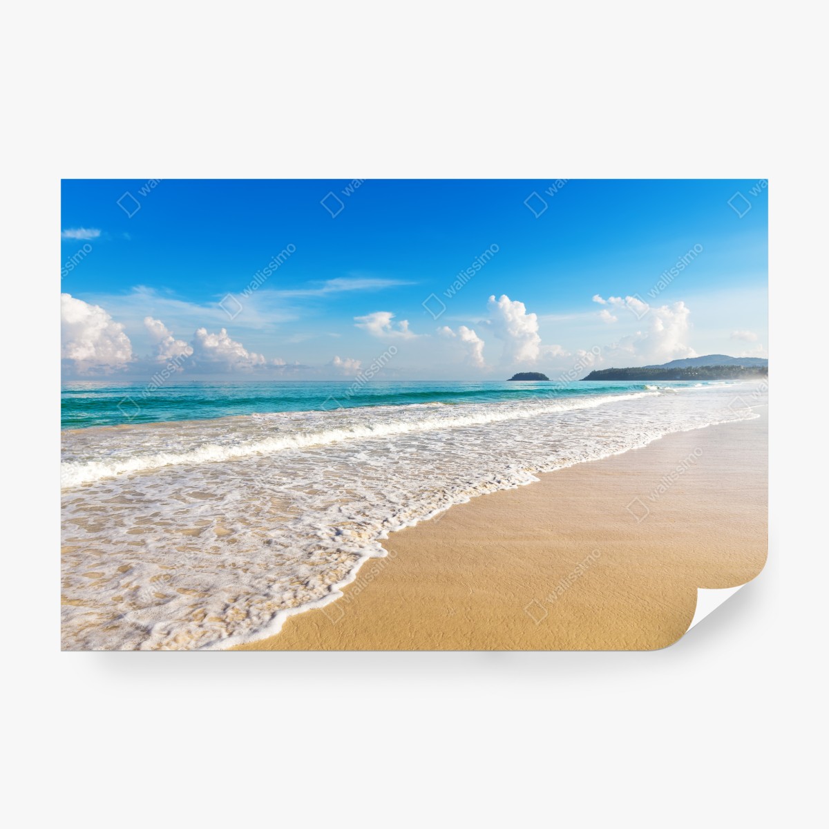 Fototapeta plaża Karon, Phuket: spokojne morze – Wallissimo® Fototapeta plaża Karon, Phuket: spokojne morze – Wallissimo®