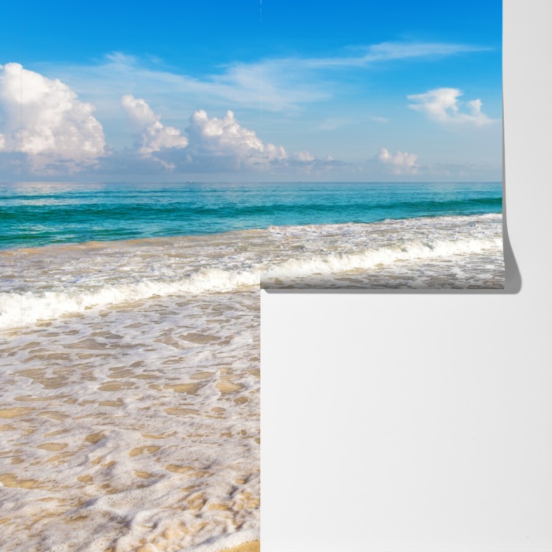 Fototapeta plaża Karon, Phuket: spokojne morze – Wallissimo® Fototapeta plaża Karon, Phuket: spokojne morze – Wallissimo®