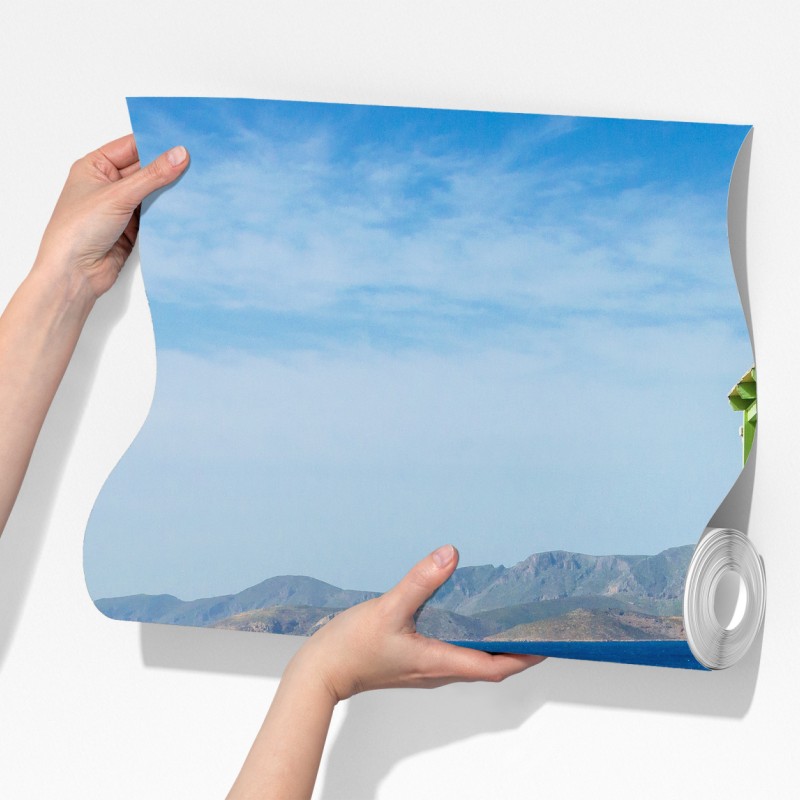 Fototapeta słoneczny taras nad Morzem Śródziemnym – Wallissimo® Fototapeta słoneczny taras nad Morzem Śródziemnym – Wallissimo®