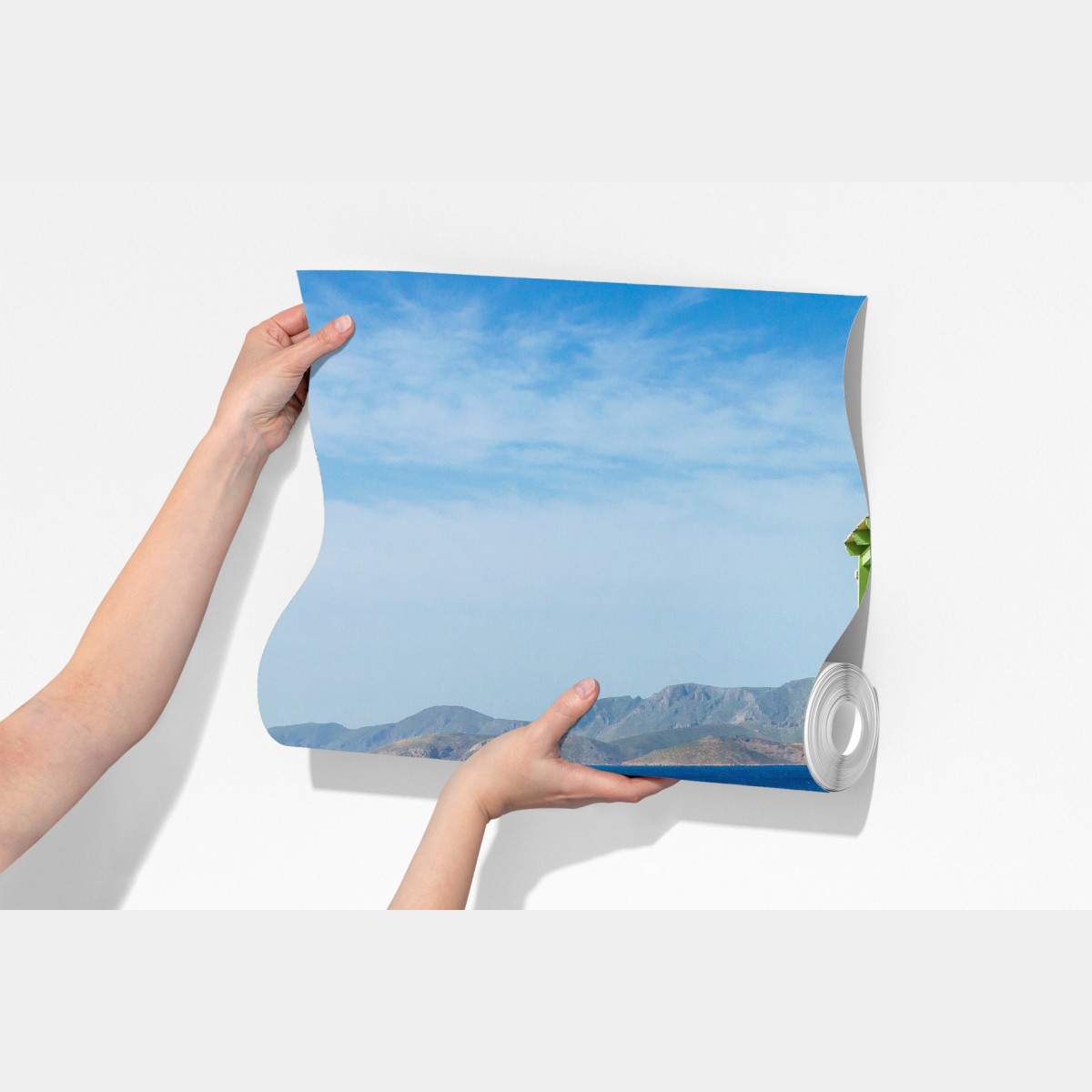 Fototapeta słoneczny taras nad Morzem Śródziemnym – Wallissimo® Fototapeta słoneczny taras nad Morzem Śródziemnym – Wallissimo®