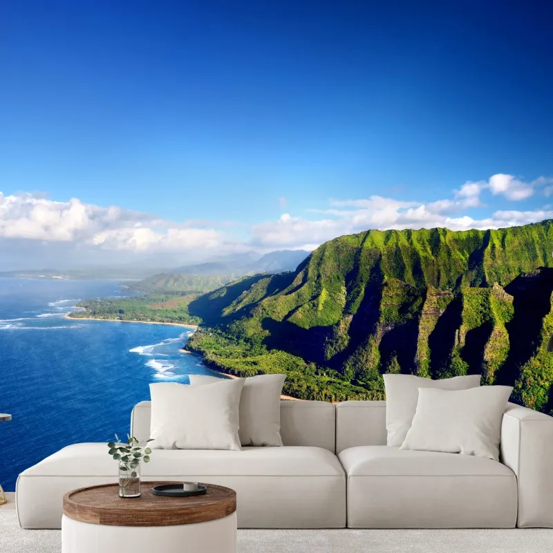 Fototapeta majestatyczne klify nad turkusowym oceanem