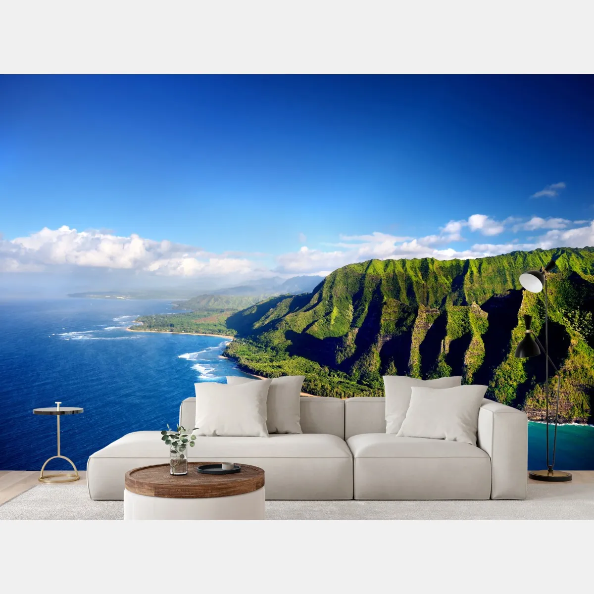 Fototapeta majestatyczne klify nad turkusowym oceanem – Wallissimo® Fototapeta majestatyczne klify nad turkusowym oceanem – Wallissimo®