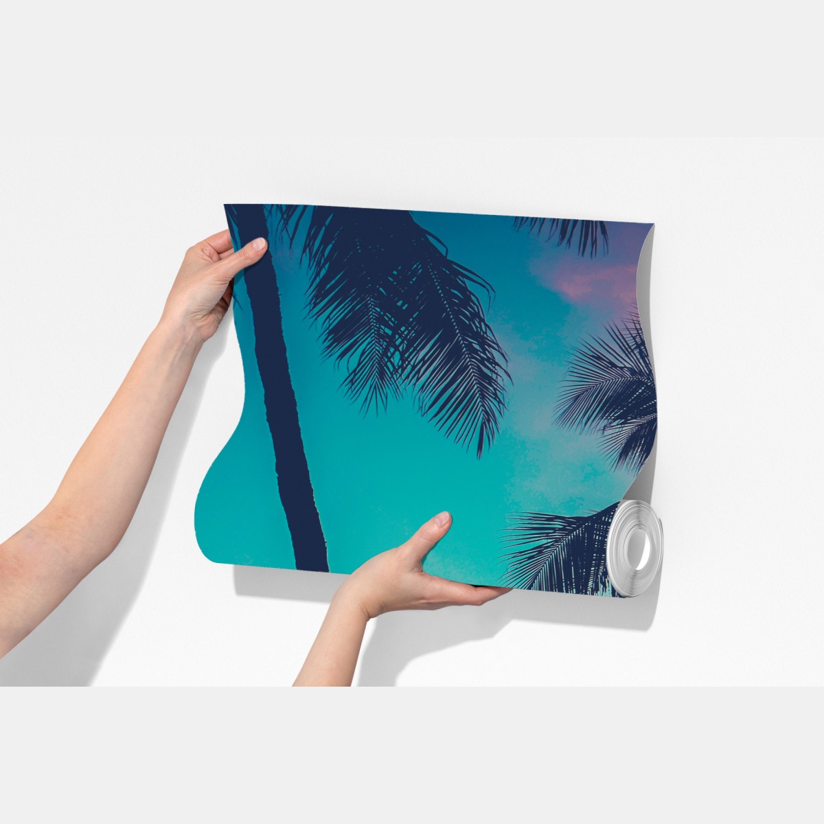 Fototapeta vintage palmy na Hawajach o zachodzie słońca – Wallissimo® Fototapeta vintage palmy na Hawajach o zachodzie słońca – Wallissimo®