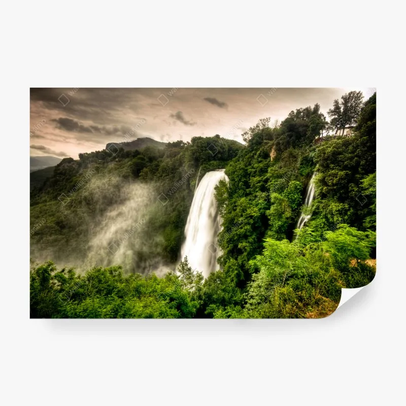 Fototapeta marmurkowanie ebru w żywych kolorach – Wallissimo®