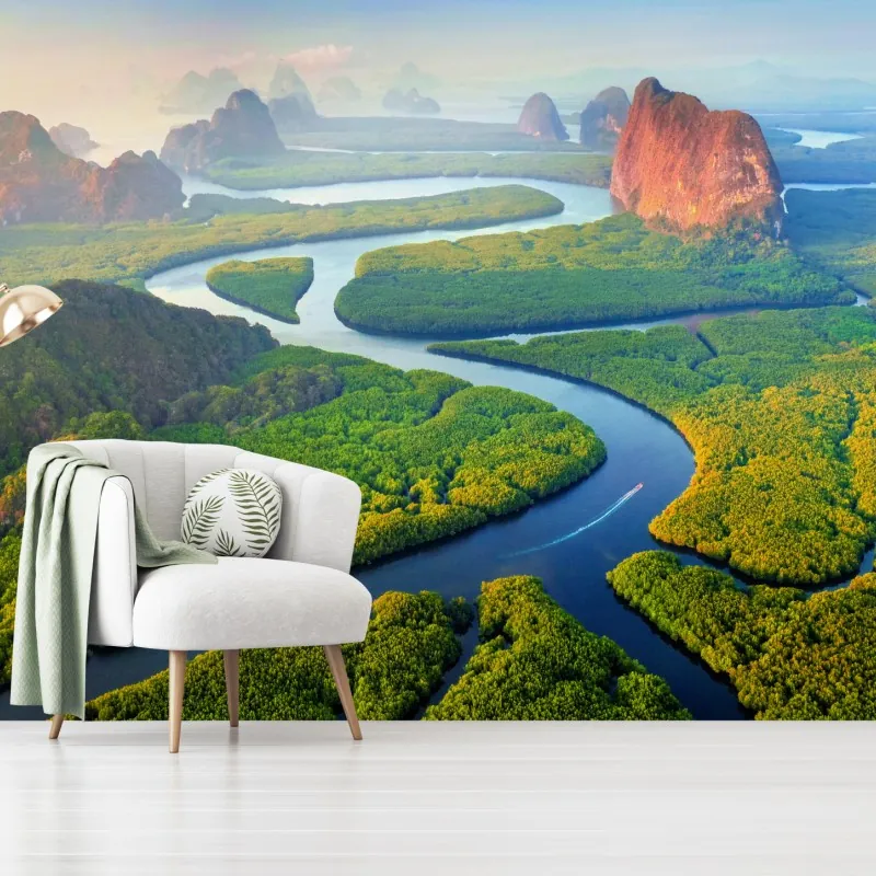 Fototapeta wschód słońca nad Zatoką Phang Nga