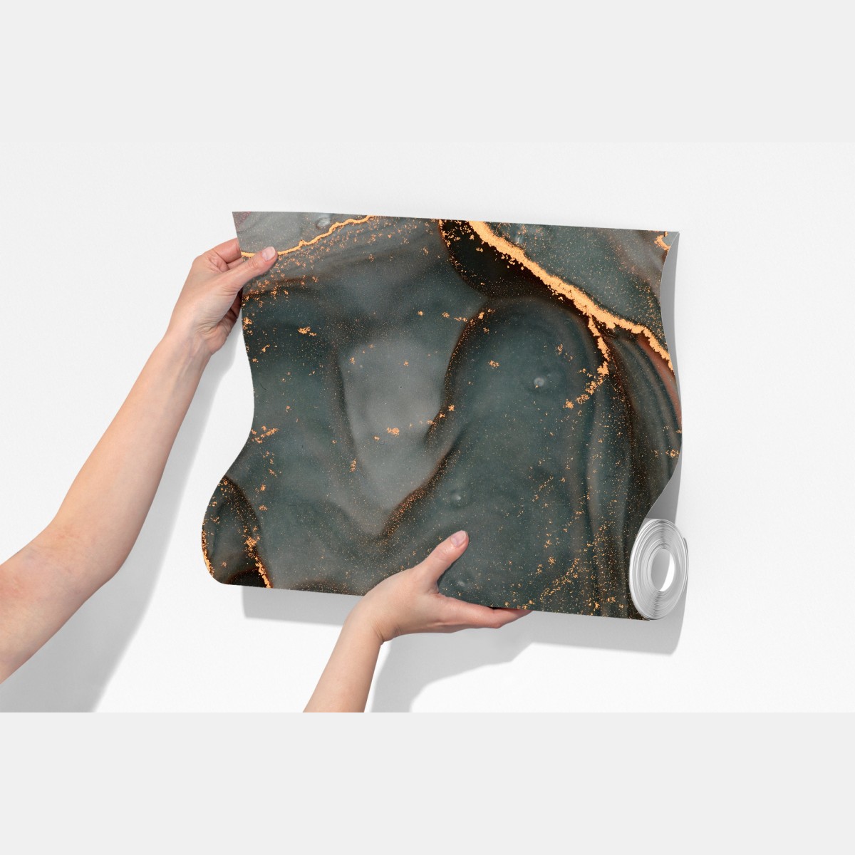 Fototapeta luksusowa abstrakcja turkus z złotymi żyłami – Wallissimo® Fototapeta luksusowa abstrakcja turkus z złotymi żyłami – Wallissimo®