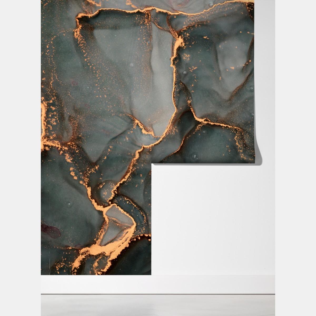 Fototapeta luksusowa abstrakcja turkus z złotymi żyłami – Wallissimo® Fototapeta luksusowa abstrakcja turkus z złotymi żyłami – Wallissimo®