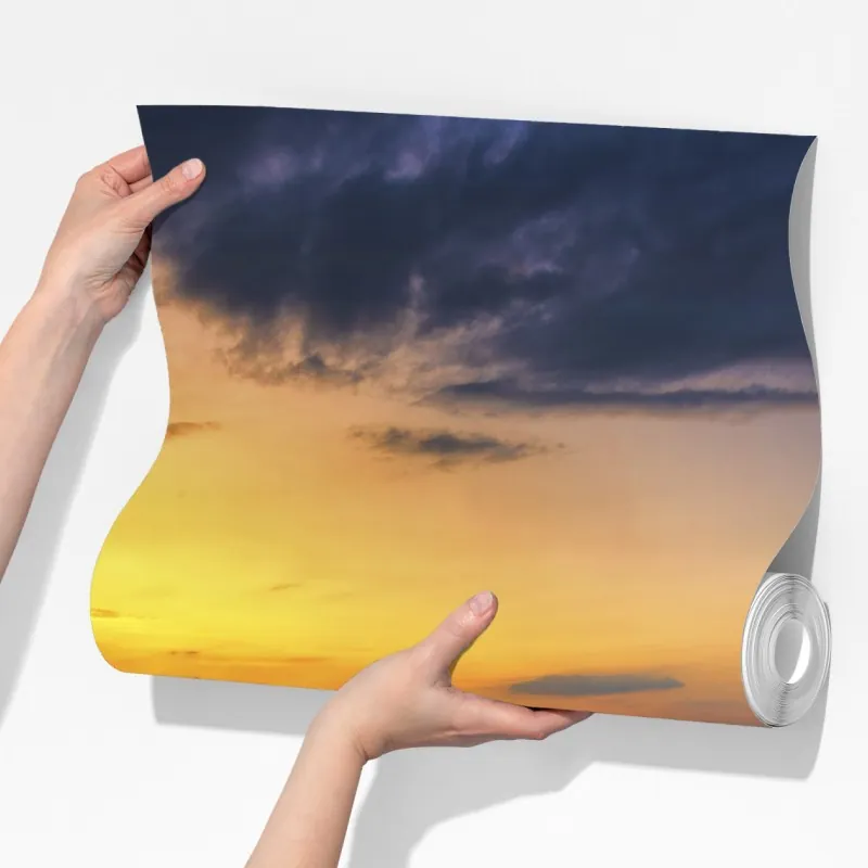 Fototapeta złoty zachód słońca nad jeziorem – Wallissimo® Fototapeta złoty zachód słońca nad jeziorem – Wallissimo®