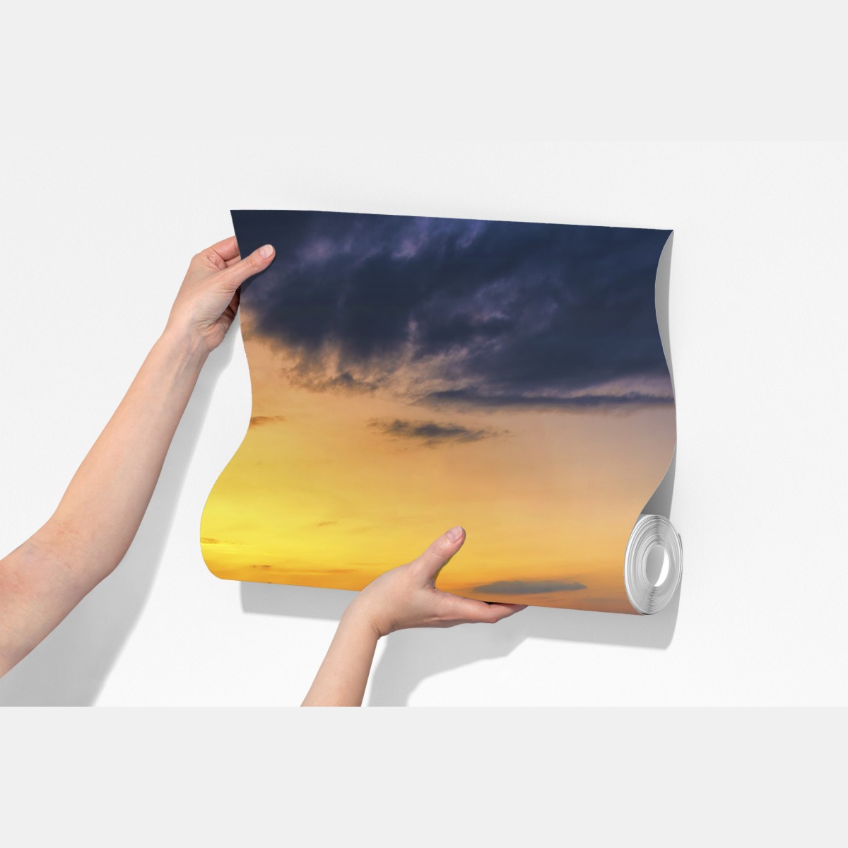 Fototapeta złoty zachód słońca nad jeziorem – Wallissimo® Fototapeta złoty zachód słońca nad jeziorem – Wallissimo®