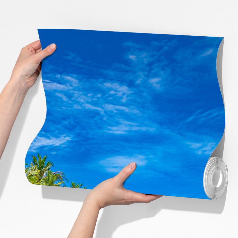 Fototapeta tropikalna plaża z palmami – Wallissimo® Fototapeta tropikalna plaża z palmami – Wallissimo®