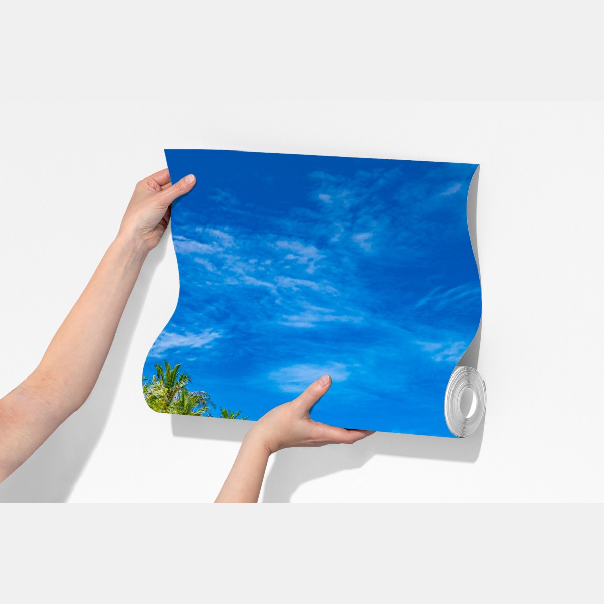 Fototapeta tropikalna plaża z palmami – Wallissimo® Fototapeta tropikalna plaża z palmami – Wallissimo®