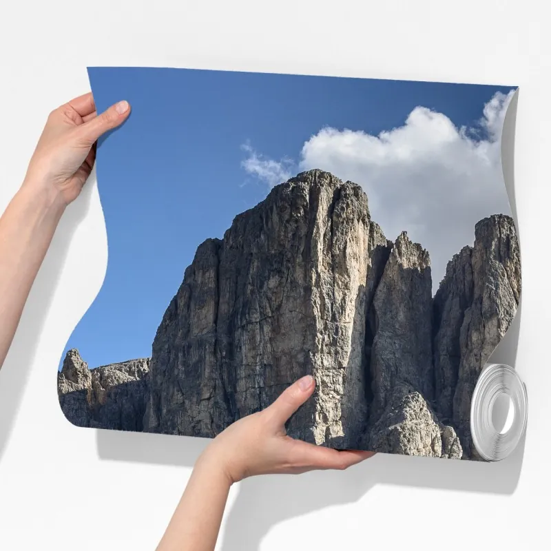 Fototapeta majestatyczne alpejskie szczyty nad zielonymi zboczami – Wallissimo® Fototapeta majestatyczne alpejskie szczyty nad zielonymi zboczami – Wallissimo®