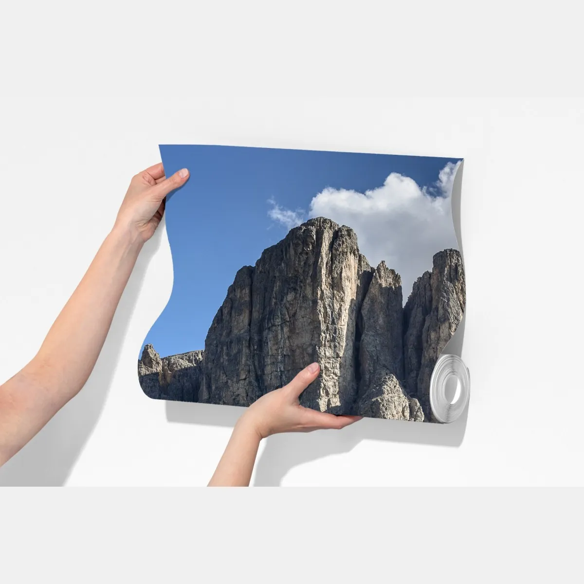 Fototapeta majestatyczne alpejskie szczyty nad zielonymi zboczami – Wallissimo® Fototapeta majestatyczne alpejskie szczyty nad zielonymi zboczami – Wallissimo®