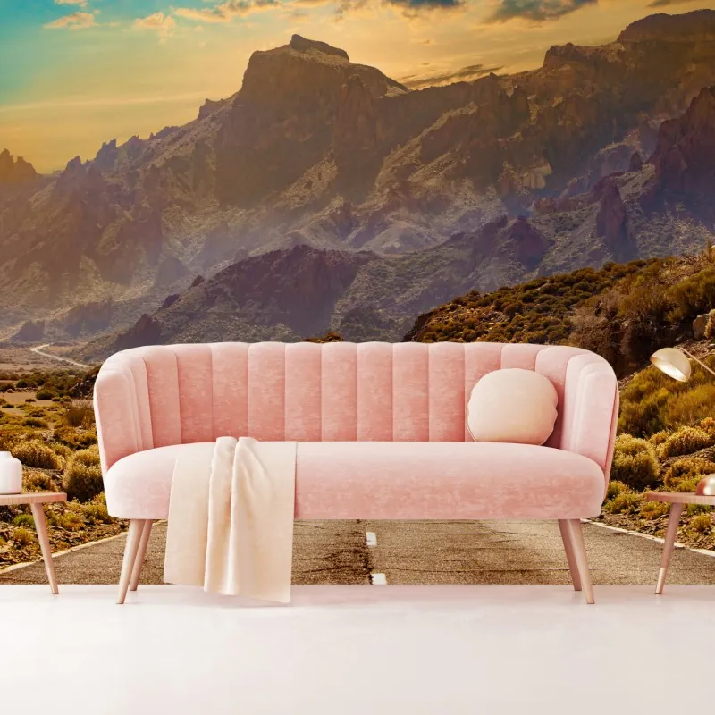 Fototapeta droga w góry na Teneryfie