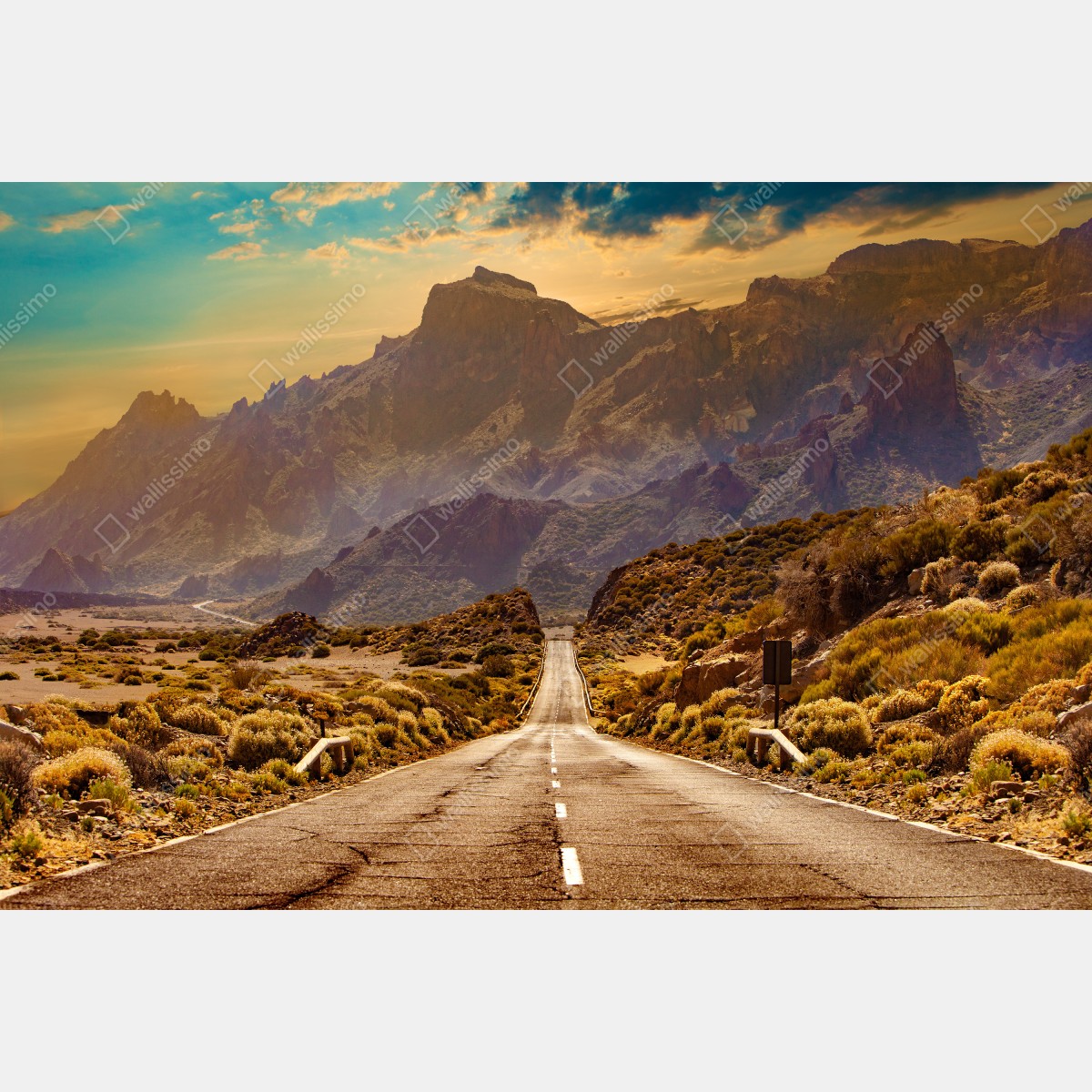 Fototapeta droga w góry na Teneryfie – Wallissimo® Fototapeta droga w góry na Teneryfie – Wallissimo®