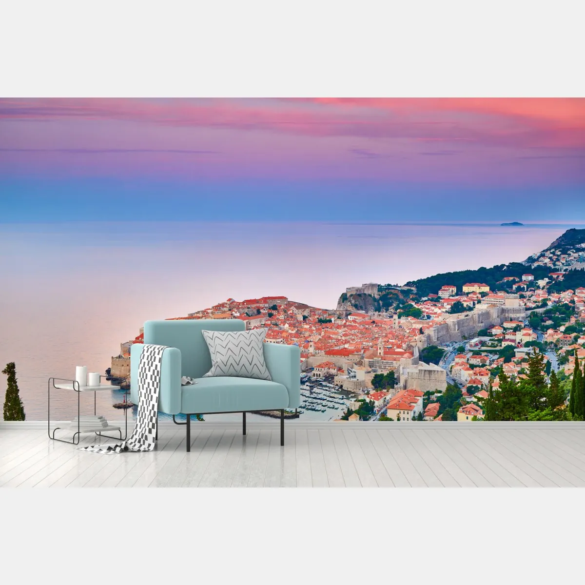 Fototapeta Dubrownik stare miasto o zachodzie słońca – Wallissimo® Fototapeta Dubrownik stare miasto o zachodzie słońca – Wallissimo®