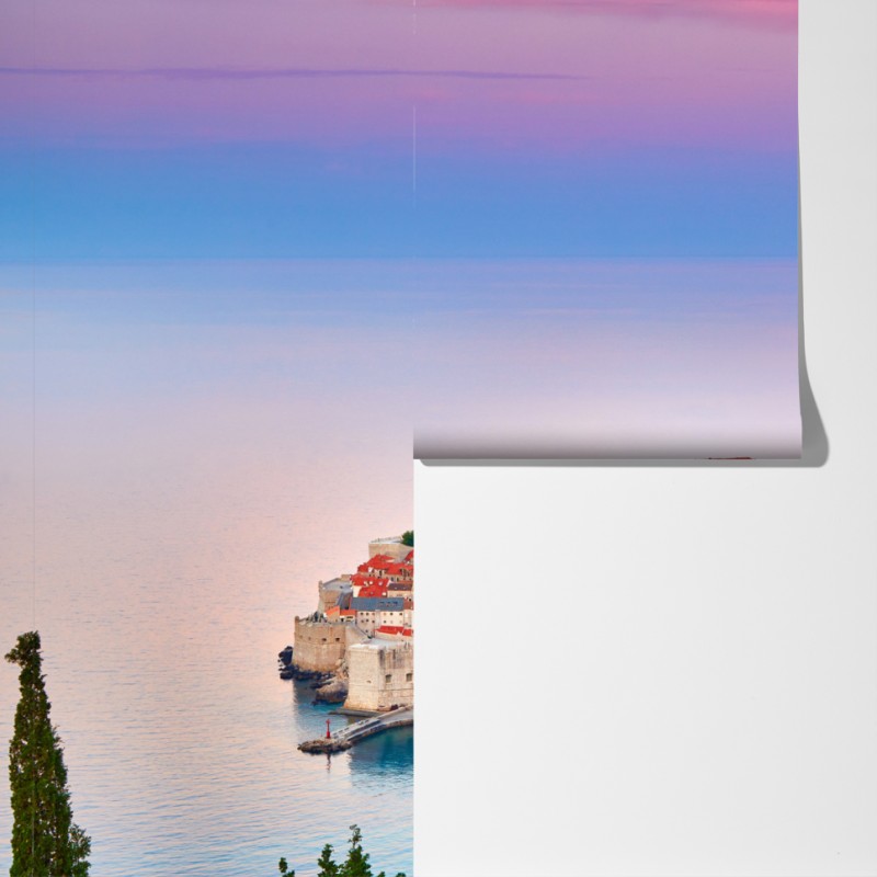 Fototapeta Dubrownik stare miasto o zachodzie słońca – Wallissimo® Fototapeta Dubrownik stare miasto o zachodzie słońca – Wallissimo®