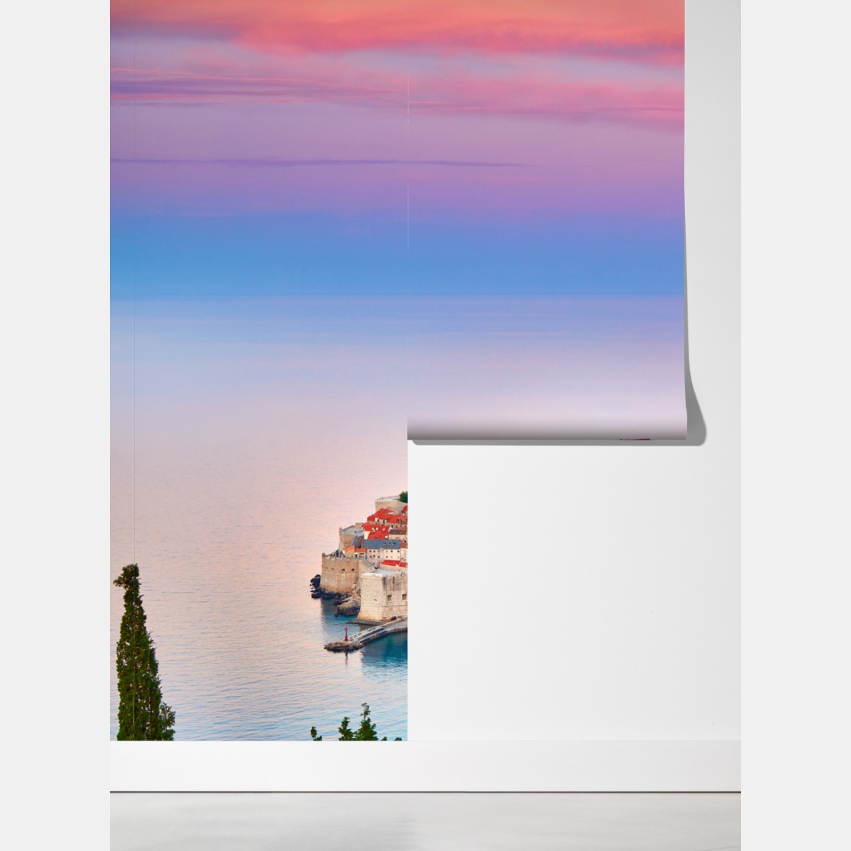 Fototapeta Dubrownik stare miasto o zachodzie słońca – Wallissimo® Fototapeta Dubrownik stare miasto o zachodzie słońca – Wallissimo®