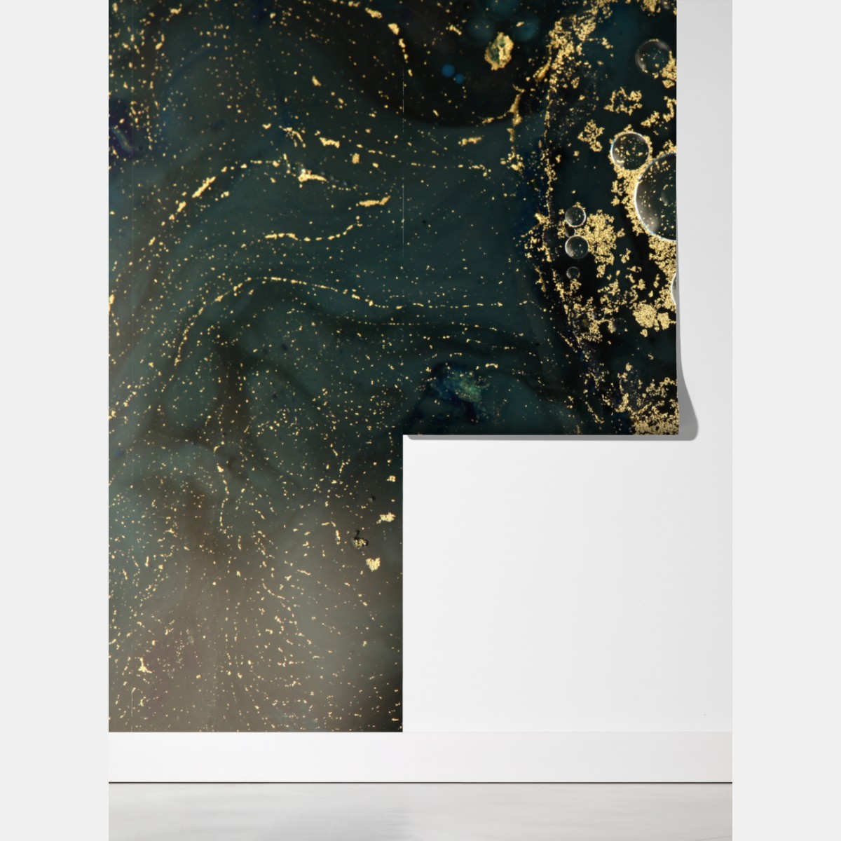 Fototapeta turkusowo-złota abstrakcyjna marmurkowa faktura – Wallissimo® Fototapeta turkusowo-złota abstrakcyjna marmurkowa faktura – Wallissimo®