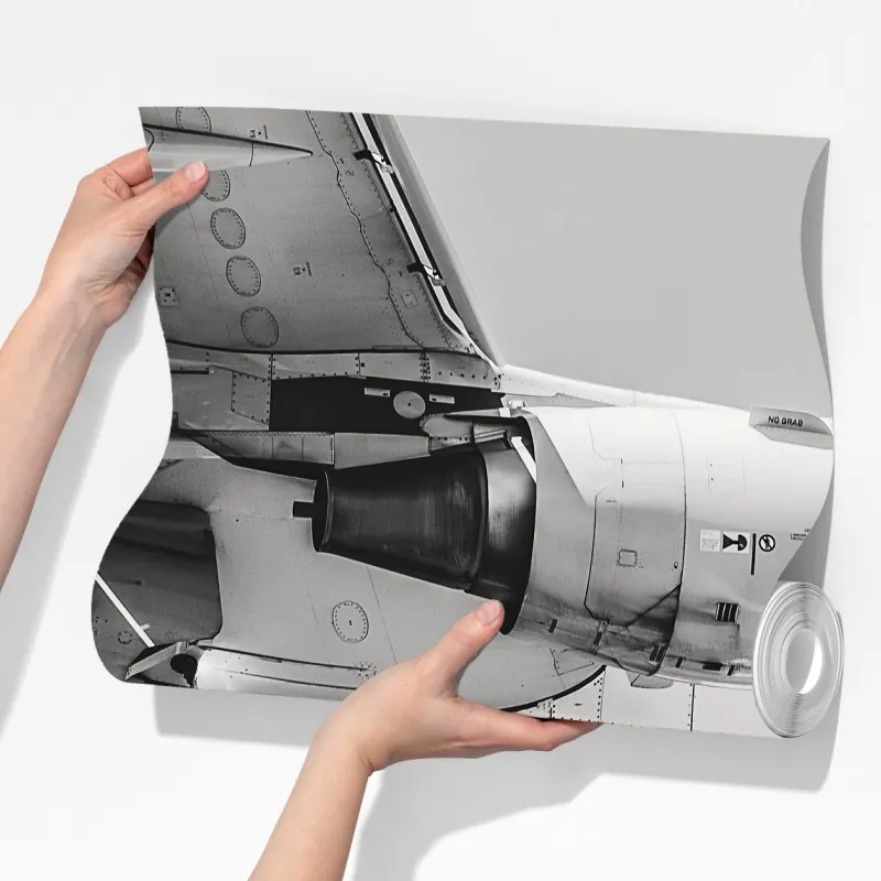 Fototapeta zbliżenie podwozia samolotu – Wallissimo® Fototapeta zbliżenie podwozia samolotu – Wallissimo®