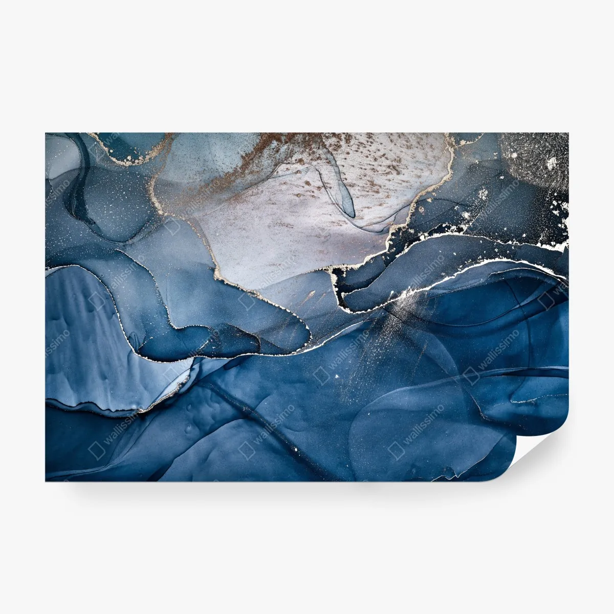 Fototapeta głęboki niebieski marmur abstrakcja – Wallissimo® Fototapeta głęboki niebieski marmur abstrakcja – Wallissimo®