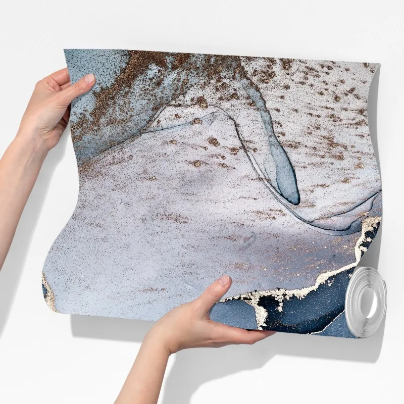 Fototapeta głęboki niebieski marmur abstrakcja – Wallissimo® Fototapeta głęboki niebieski marmur abstrakcja – Wallissimo®