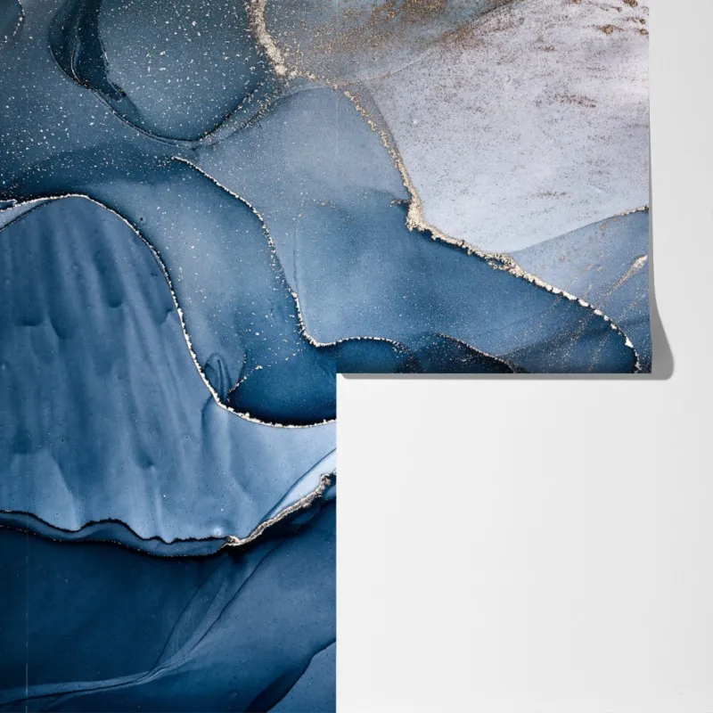 Fototapeta głęboki niebieski marmur abstrakcja – Wallissimo® Fototapeta głęboki niebieski marmur abstrakcja – Wallissimo®