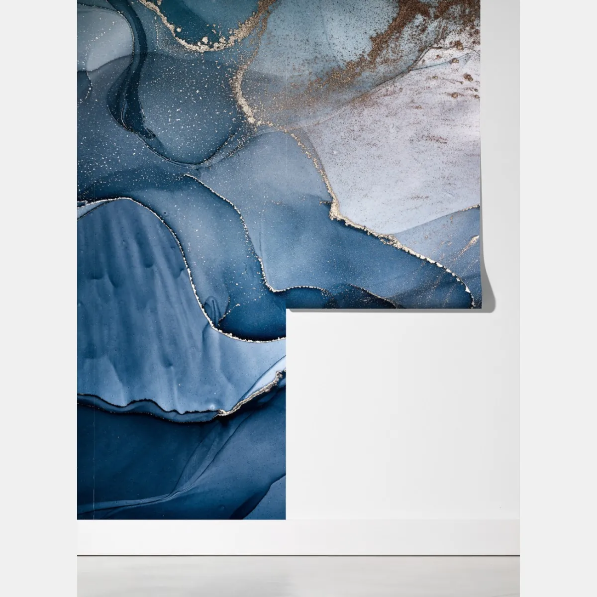 Fototapeta głęboki niebieski marmur abstrakcja – Wallissimo® Fototapeta głęboki niebieski marmur abstrakcja – Wallissimo®