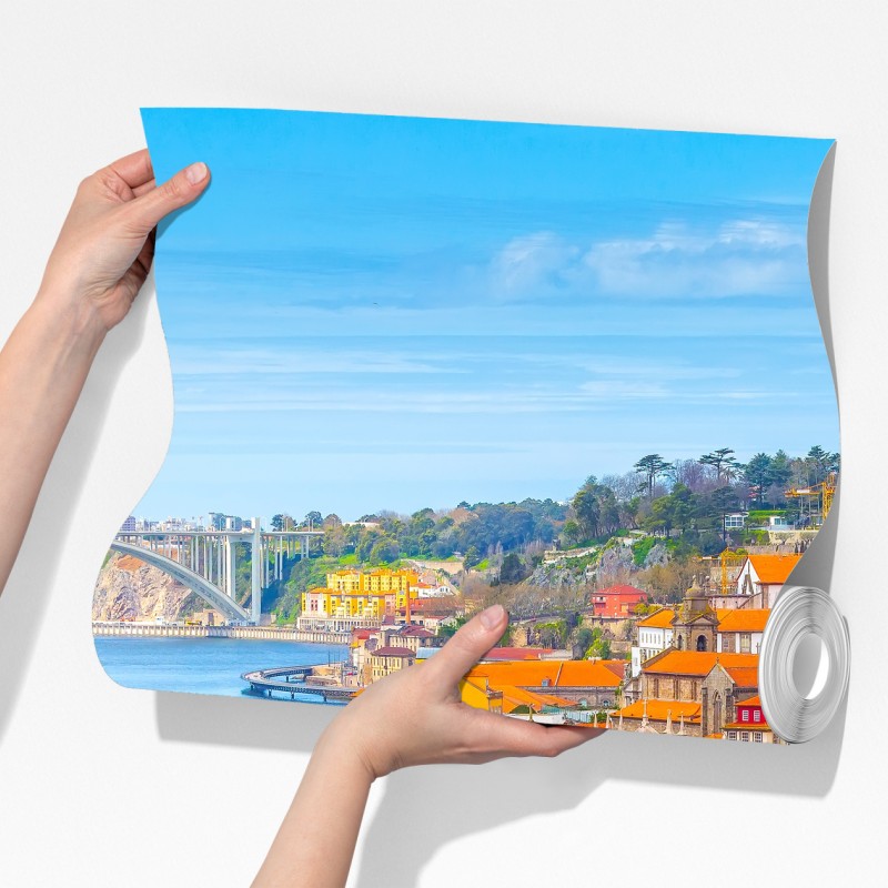 Fototapeta panorama nabrzeża Porto – Wallissimo® Fototapeta panorama nabrzeża Porto – Wallissimo®