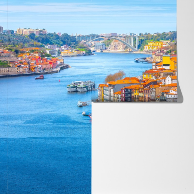 Fototapeta panorama nabrzeża Porto – Wallissimo® Fototapeta panorama nabrzeża Porto – Wallissimo®