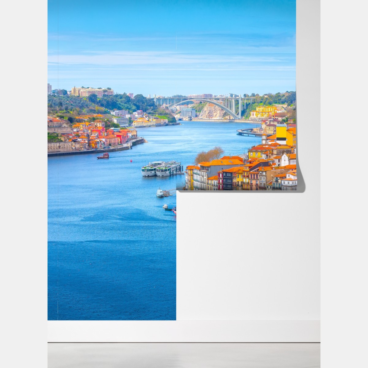 Fototapeta panorama nabrzeża Porto – Wallissimo® Fototapeta panorama nabrzeża Porto – Wallissimo®