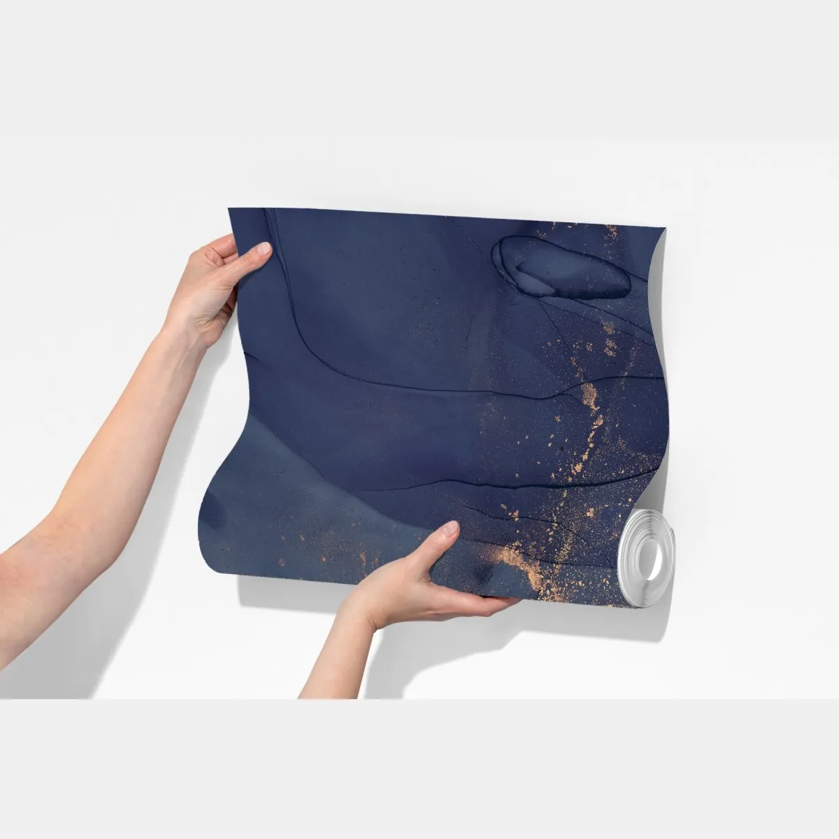 Fototapeta granatowa marmurowa abstrakcja ze złotymi żyłkami – Wallissimo® Fototapeta granatowa marmurowa abstrakcja ze złotymi żyłkami – Wallissimo®