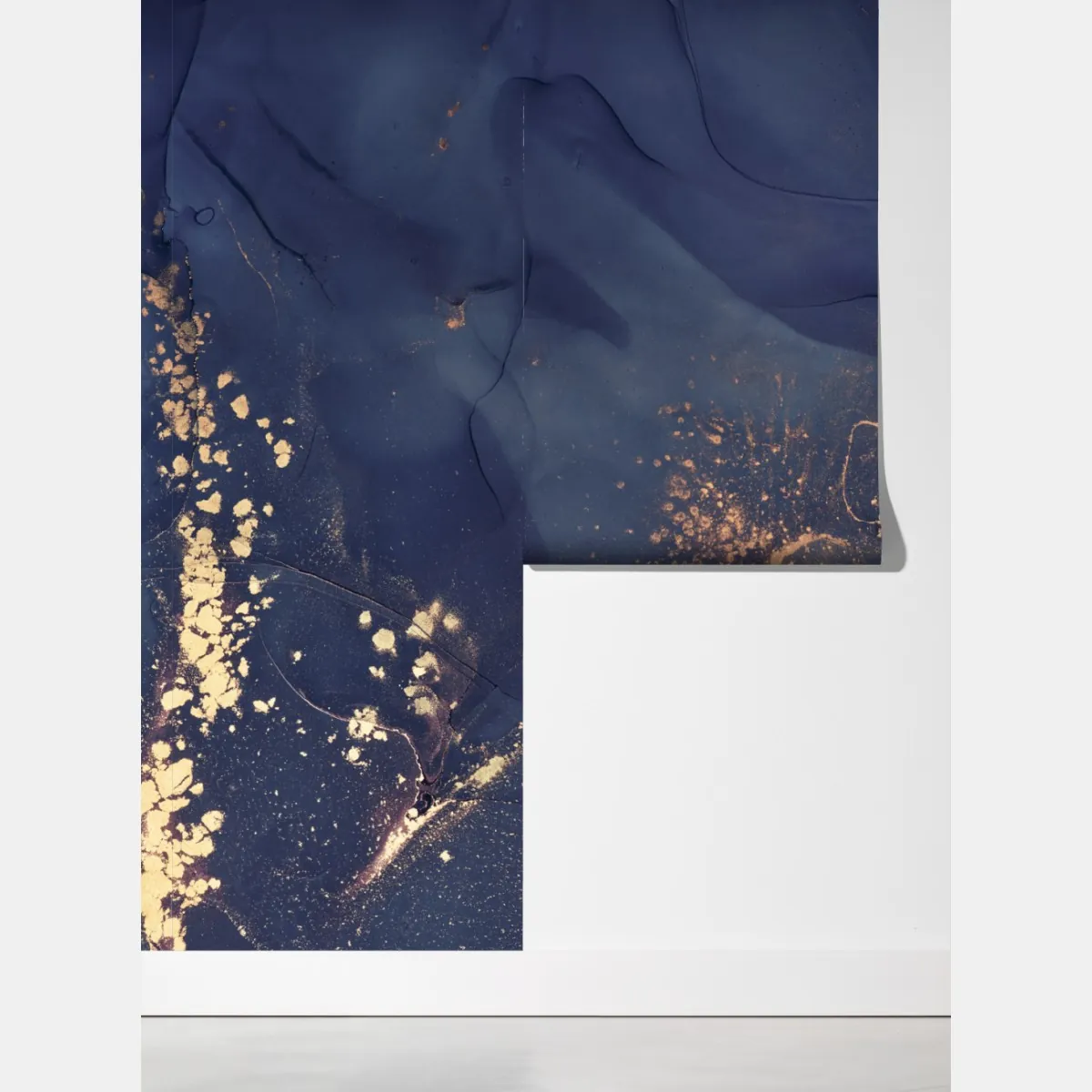 Fototapeta granatowa marmurowa abstrakcja ze złotymi żyłkami – Wallissimo® Fototapeta granatowa marmurowa abstrakcja ze złotymi żyłkami – Wallissimo®