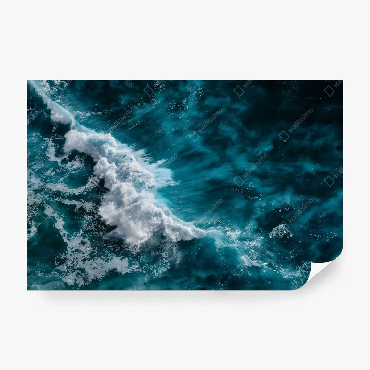 Fototapeta turkusowe fale oceanu z lotu ptaka Bali – Wallissimo® Fototapeta turkusowe fale oceanu z lotu ptaka Bali – Wallissimo®