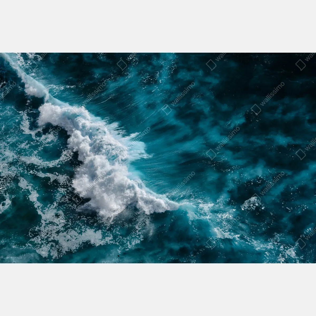 Fototapeta turkusowe fale oceanu z lotu ptaka Bali – Wallissimo® Fototapeta turkusowe fale oceanu z lotu ptaka Bali – Wallissimo®