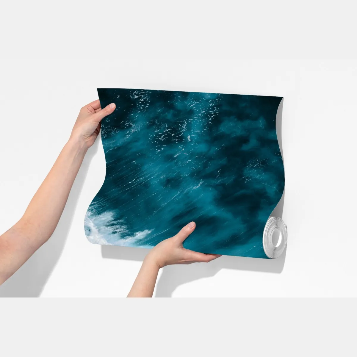 Fototapeta turkusowe fale oceanu z lotu ptaka Bali – Wallissimo® Fototapeta turkusowe fale oceanu z lotu ptaka Bali – Wallissimo®